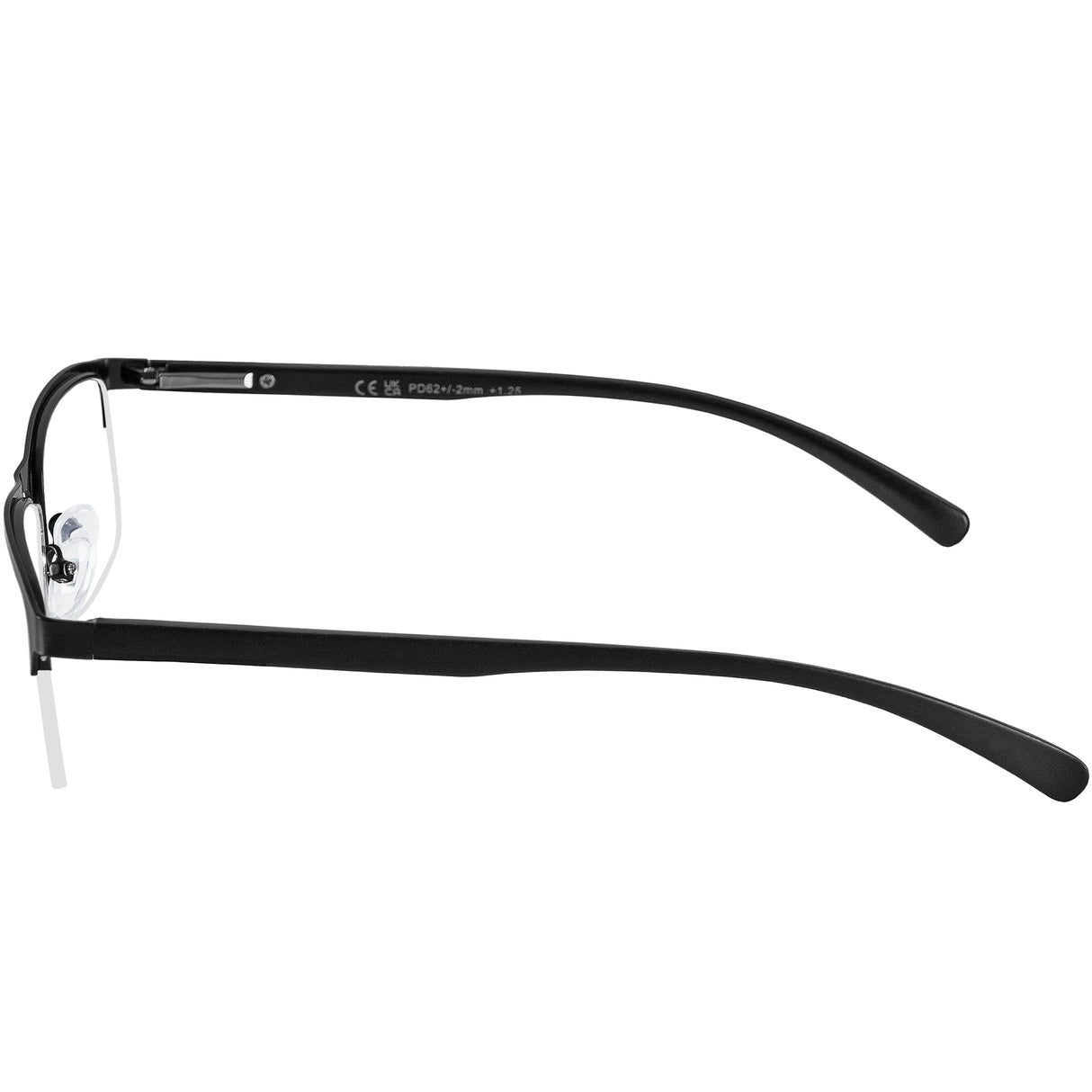 Black Frames on the Arncliffe Reading Glasses, lightweight and stylish