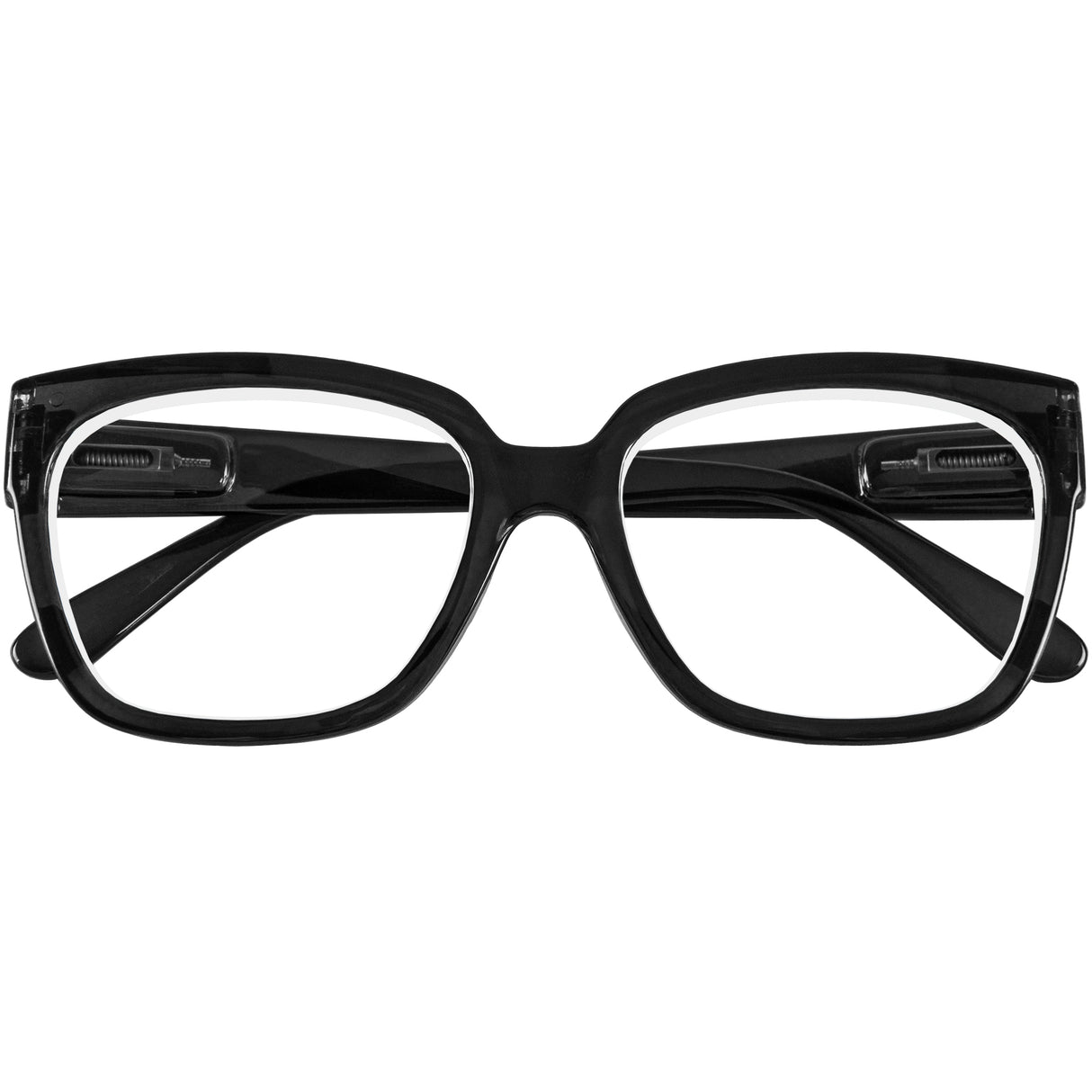 60's inspired  Cat-eye Reading Glasses with black frames