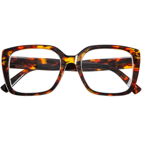 Folded Henley Tortoiseshell Retro Reading Glasses