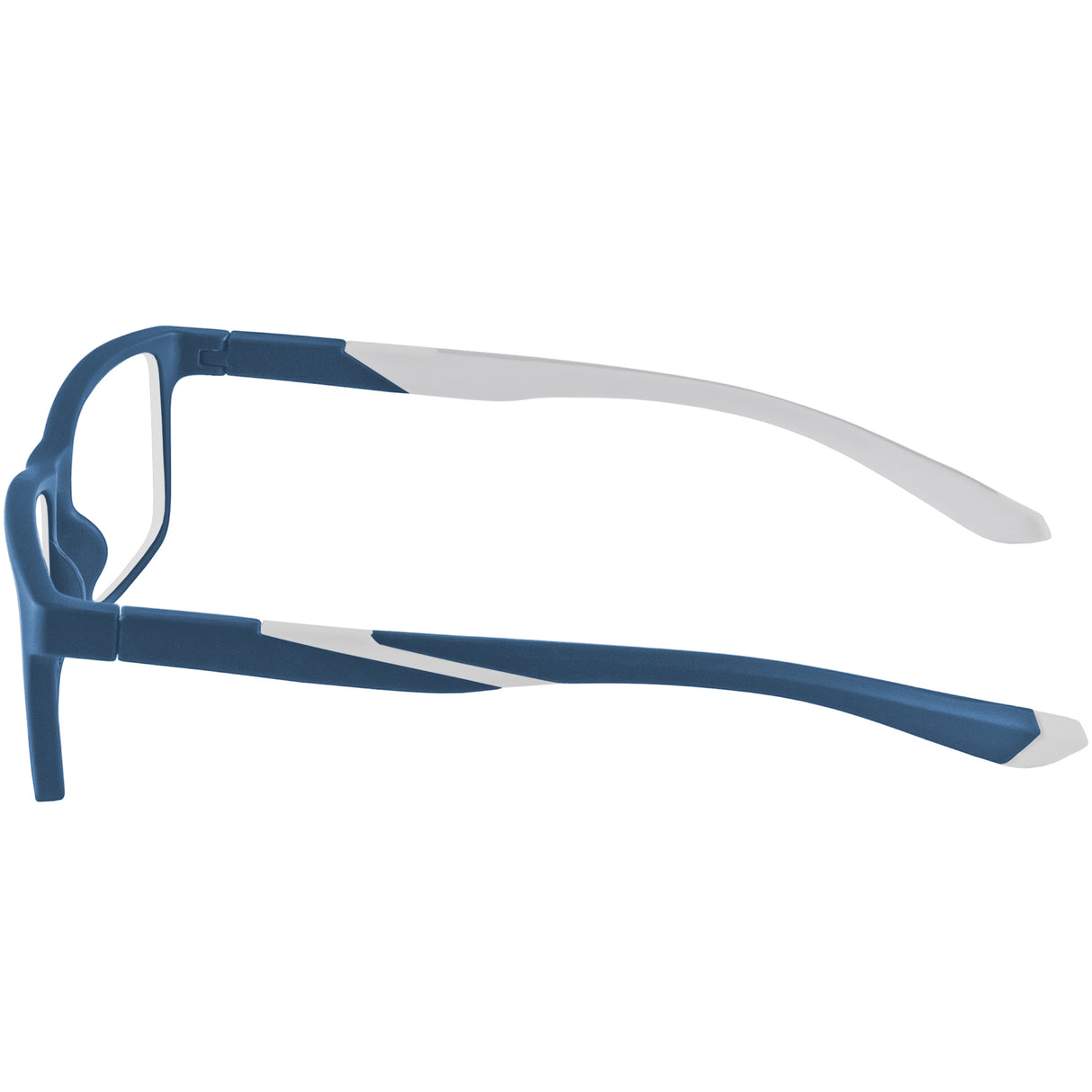 Side of Fairfax Blue and White Reading Glasses