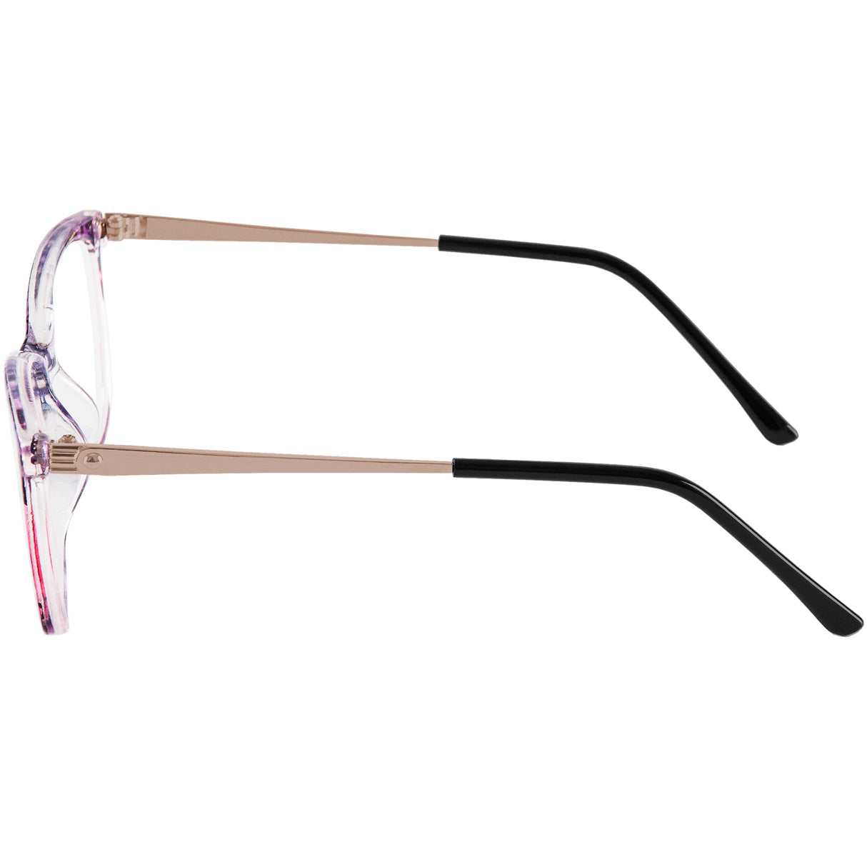 Side View of the Hamble Pink & Purple Retro-Inspired Reading Glasses