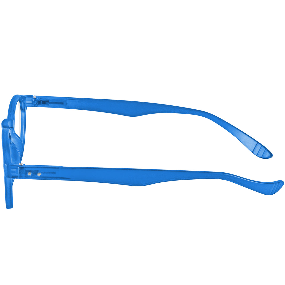 Side view of Hangover Round Blue Reading Glasses
