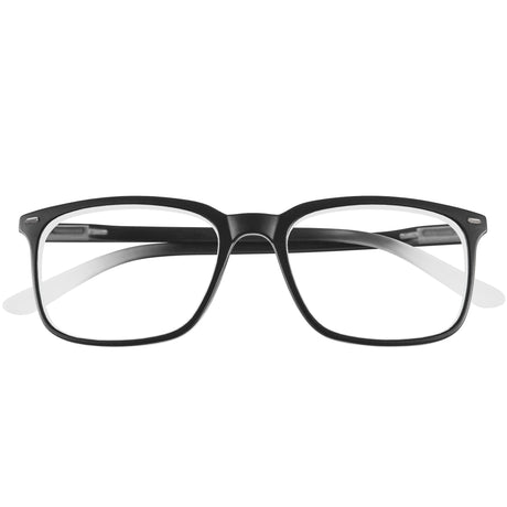 Black rectangular framed reading glasses. Stylish!