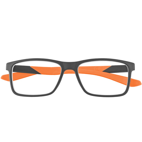 Folded Black and Orange Classic Glasses
