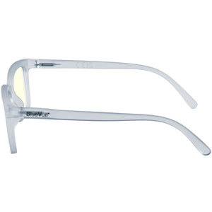 Side View Harrow Clear Classic Framed Blue Light Reading Glasses 