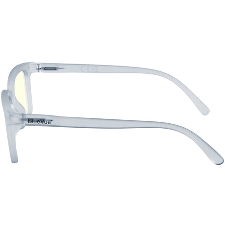 Side View Harrow Clear Classic Framed Blue Light Reading Glasses 
