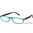 Dash Turquoise Rectangular Reading Glasses with Black arms
