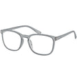 Brooklyn Reading Specs in soft grey. Classic wayfarer style reading specs. 