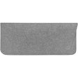 A grey soft pouch for reading glasses. 